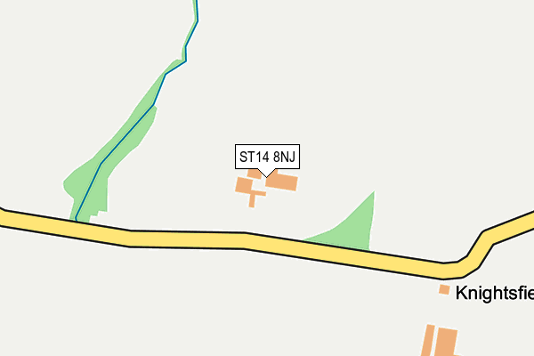 ST14 8NJ map - OS OpenMap – Local (Ordnance Survey) ST14 8NJ map - OS OpenMap – Local (Ordnance Survey)