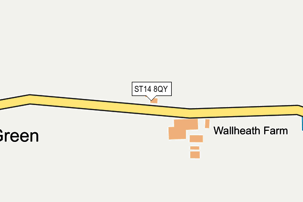 ST14 8QY map - OS OpenMap – Local (Ordnance Survey) ST14 8QY map - OS OpenMap – Local (Ordnance Survey)