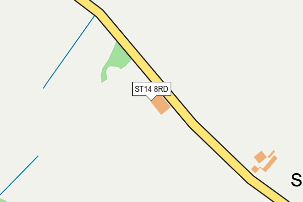 ST14 8RD map - OS OpenMap – Local (Ordnance Survey)
