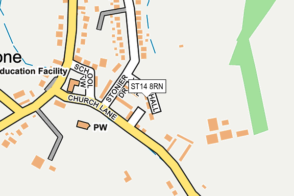 ST14 8RN map - OS OpenMap – Local (Ordnance Survey) ST14 8RN map - OS OpenMap – Local (Ordnance Survey)