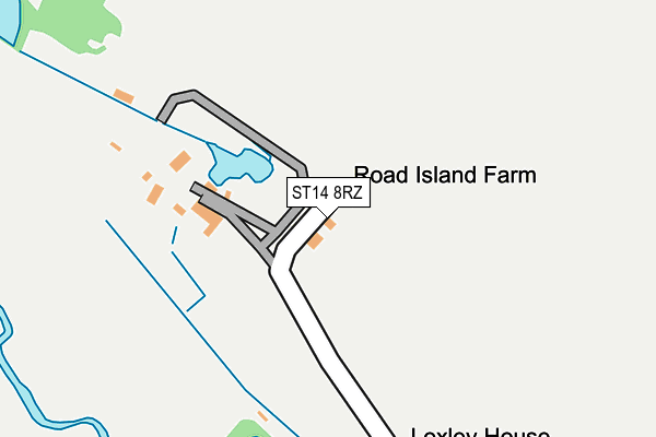 ST14 8RZ map - OS OpenMap – Local (Ordnance Survey) ST14 8RZ map - OS OpenMap – Local (Ordnance Survey)