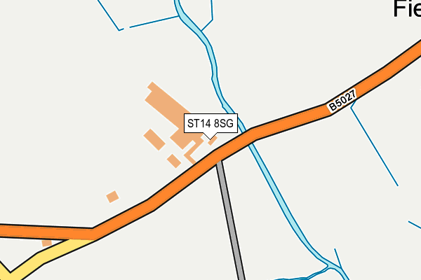 ST14 8SG map - OS OpenMap – Local (Ordnance Survey) ST14 8SG map - OS OpenMap – Local (Ordnance Survey)