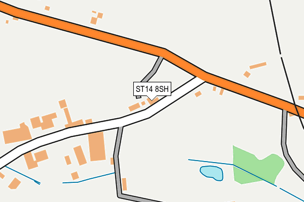 ST14 8SH map - OS OpenMap – Local (Ordnance Survey) ST14 8SH map - OS OpenMap – Local (Ordnance Survey)