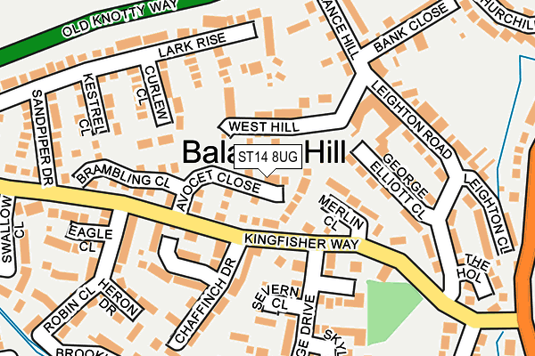 ST14 8UG map - OS OpenMap – Local (Ordnance Survey) ST14 8UG map - OS OpenMap – Local (Ordnance Survey)
