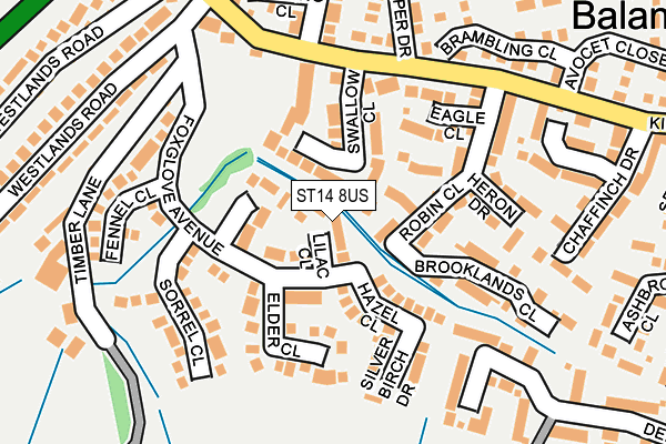 ST14 8US map - OS OpenMap – Local (Ordnance Survey) ST14 8US map - OS OpenMap – Local (Ordnance Survey)