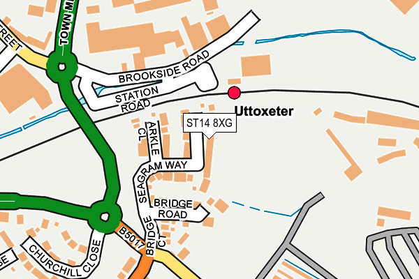 ST14 8XG map - OS OpenMap – Local (Ordnance Survey) ST14 8XG map - OS OpenMap – Local (Ordnance Survey)