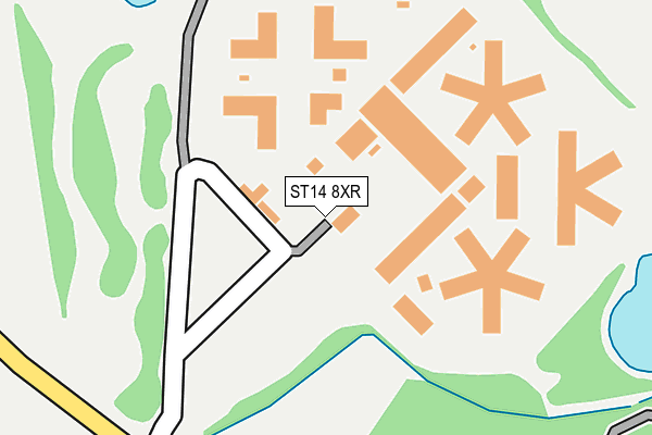 ST14 8XR map - OS OpenMap – Local (Ordnance Survey) ST14 8XR map - OS OpenMap – Local (Ordnance Survey)