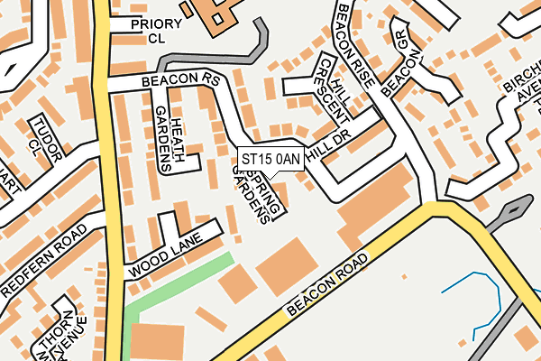 ST15 0AN map - OS OpenMap – Local (Ordnance Survey) ST15 0AN map - OS OpenMap – Local (Ordnance Survey)