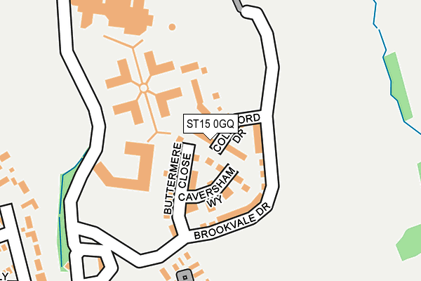 ST15 0GQ map - OS OpenMap – Local (Ordnance Survey) ST15 0GQ map - OS OpenMap – Local (Ordnance Survey)