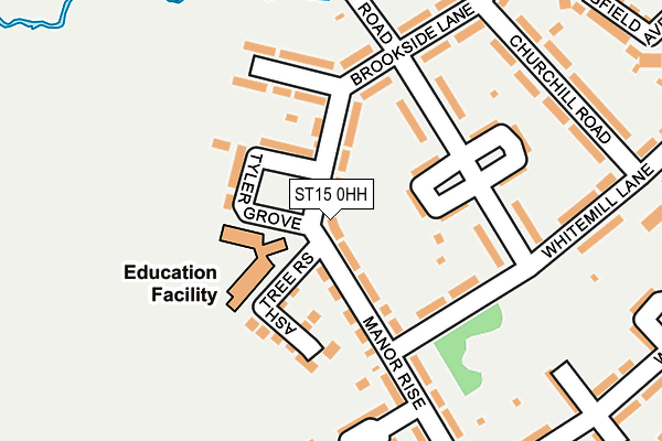 ST15 0HH map - OS OpenMap – Local (Ordnance Survey) ST15 0HH map - OS OpenMap – Local (Ordnance Survey)
