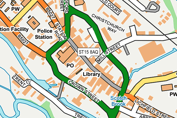 ST15 8AQ map - OS OpenMap – Local (Ordnance Survey) ST15 8AQ map - OS OpenMap – Local (Ordnance Survey)