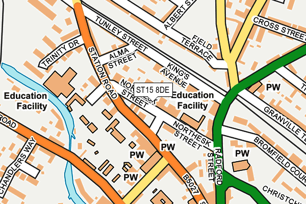 ST15 8DE map - OS OpenMap – Local (Ordnance Survey) ST15 8DE map - OS OpenMap – Local (Ordnance Survey)