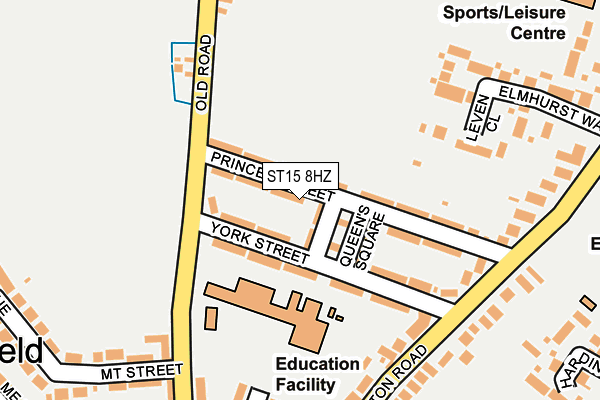 ST15 8HZ map - OS OpenMap – Local (Ordnance Survey) ST15 8HZ map - OS OpenMap – Local (Ordnance Survey)
