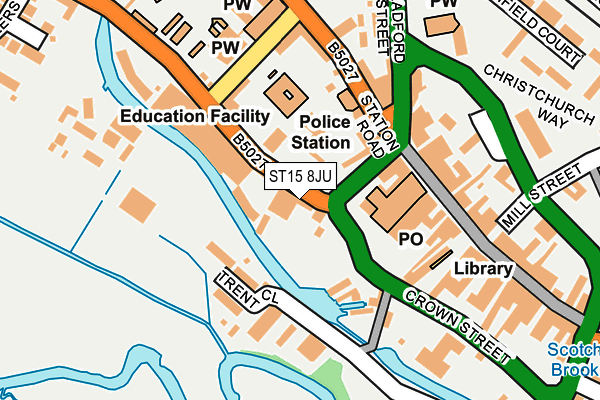 ST15 8JU map - OS OpenMap – Local (Ordnance Survey) ST15 8JU map - OS OpenMap – Local (Ordnance Survey)