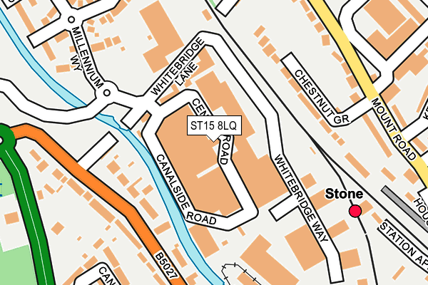 ST15 8LQ map - OS OpenMap – Local (Ordnance Survey) ST15 8LQ map - OS OpenMap – Local (Ordnance Survey)