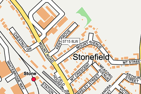 ST15 8LW map - OS OpenMap – Local (Ordnance Survey) ST15 8LW map - OS OpenMap – Local (Ordnance Survey)