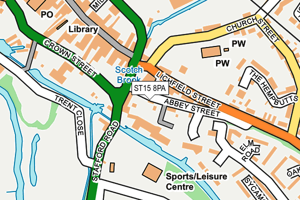 ST15 8PA map - OS OpenMap – Local (Ordnance Survey) ST15 8PA map - OS OpenMap – Local (Ordnance Survey)