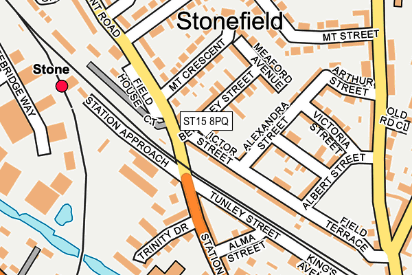 ST15 8PQ map - OS OpenMap – Local (Ordnance Survey) ST15 8PQ map - OS OpenMap – Local (Ordnance Survey)