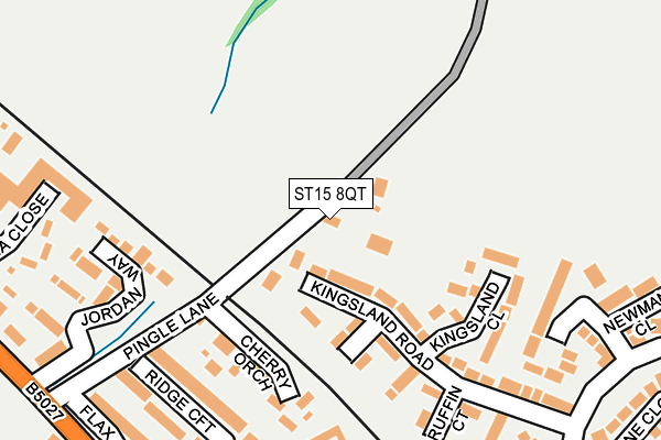 ST15 8QT map - OS OpenMap – Local (Ordnance Survey) ST15 8QT map - OS OpenMap – Local (Ordnance Survey)