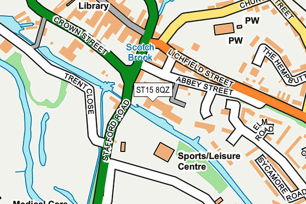 ST15 8QZ map - OS OpenMap – Local (Ordnance Survey) ST15 8QZ map - OS OpenMap – Local (Ordnance Survey)