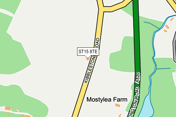 ST15 8TE map - OS OpenMap – Local (Ordnance Survey) ST15 8TE map - OS OpenMap – Local (Ordnance Survey)