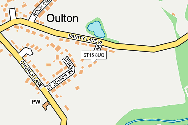 ST15 8UQ map - OS OpenMap – Local (Ordnance Survey) ST15 8UQ map - OS OpenMap – Local (Ordnance Survey)