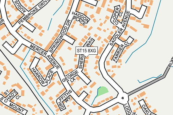 ST15 8XG map - OS OpenMap – Local (Ordnance Survey) ST15 8XG map - OS OpenMap – Local (Ordnance Survey)