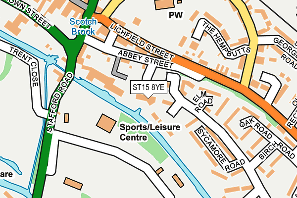 ST15 8YE map - OS OpenMap – Local (Ordnance Survey) ST15 8YE map - OS OpenMap – Local (Ordnance Survey)