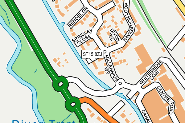 ST15 8ZJ map - OS OpenMap – Local (Ordnance Survey) ST15 8ZJ map - OS OpenMap – Local (Ordnance Survey)