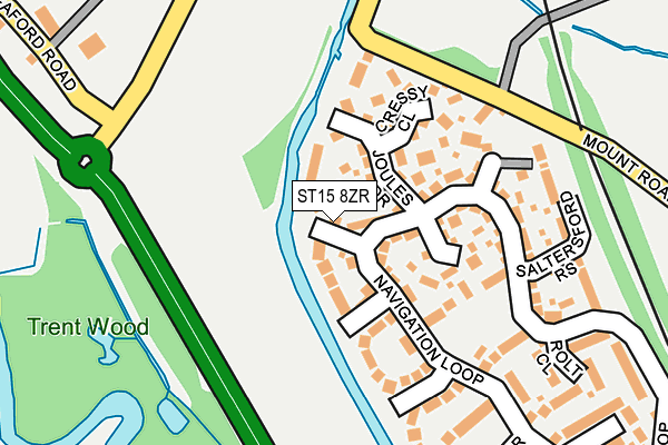 ST15 8ZR map - OS OpenMap – Local (Ordnance Survey) ST15 8ZR map - OS OpenMap – Local (Ordnance Survey)