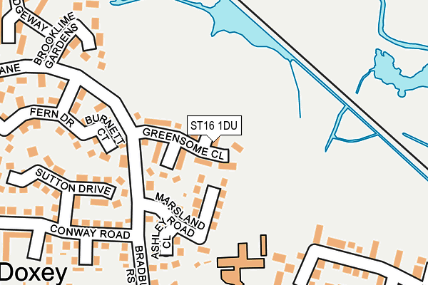 ST16 1DU map - OS OpenMap – Local (Ordnance Survey) ST16 1DU map - OS OpenMap – Local (Ordnance Survey)