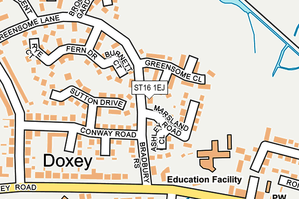 ST16 1EJ map - OS OpenMap – Local (Ordnance Survey) ST16 1EJ map - OS OpenMap – Local (Ordnance Survey)