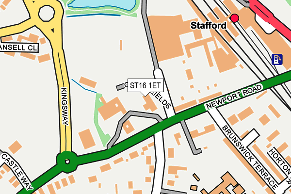 ST16 1ET map - OS OpenMap – Local (Ordnance Survey) ST16 1ET map - OS OpenMap – Local (Ordnance Survey)