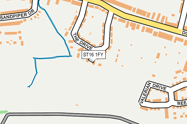 ST16 1FY map - OS OpenMap – Local (Ordnance Survey) ST16 1FY map - OS OpenMap – Local (Ordnance Survey)