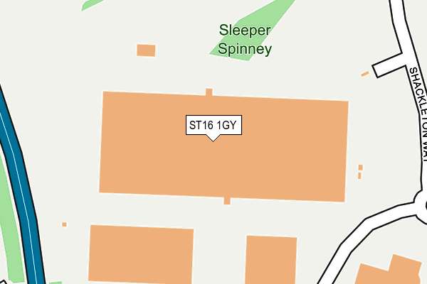 ST16 1GY map - OS OpenMap – Local (Ordnance Survey) ST16 1GY map - OS OpenMap – Local (Ordnance Survey)