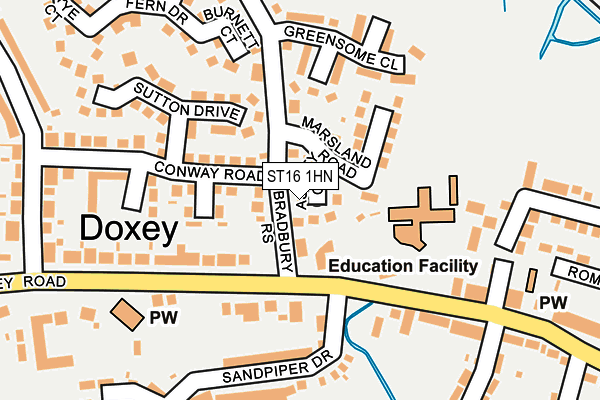 ST16 1HN map - OS OpenMap – Local (Ordnance Survey) ST16 1HN map - OS OpenMap – Local (Ordnance Survey)