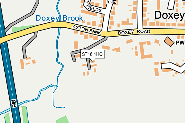 ST16 1HQ map - OS OpenMap – Local (Ordnance Survey) ST16 1HQ map - OS OpenMap – Local (Ordnance Survey)