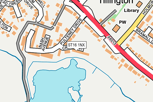 ST16 1NX map - OS OpenMap – Local (Ordnance Survey) ST16 1NX map - OS OpenMap – Local (Ordnance Survey)