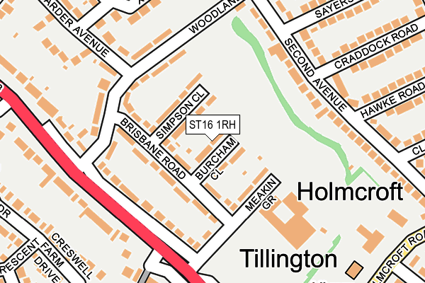 ST16 1RH map - OS OpenMap – Local (Ordnance Survey) ST16 1RH map - OS OpenMap – Local (Ordnance Survey)