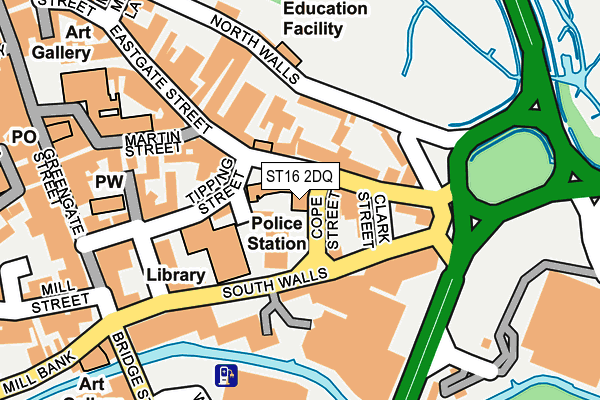 ST16 2DQ map - OS OpenMap – Local (Ordnance Survey) ST16 2DQ map - OS OpenMap – Local (Ordnance Survey)