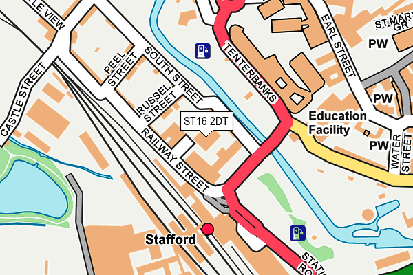ST16 2DT map - OS OpenMap – Local (Ordnance Survey) ST16 2DT map - OS OpenMap – Local (Ordnance Survey)