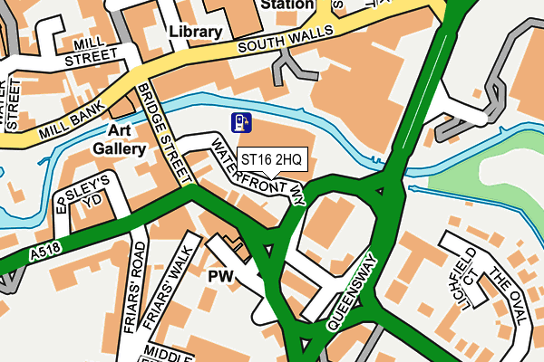 ST16 2HQ map - OS OpenMap – Local (Ordnance Survey) ST16 2HQ map - OS OpenMap – Local (Ordnance Survey)