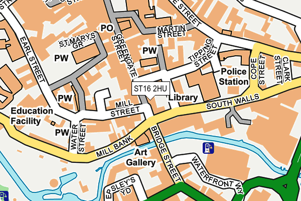 ST16 2HU map - OS OpenMap – Local (Ordnance Survey) ST16 2HU map - OS OpenMap – Local (Ordnance Survey)