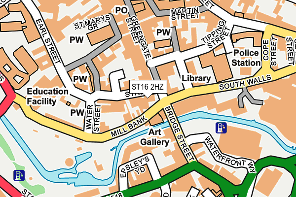 ST16 2HZ map - OS OpenMap – Local (Ordnance Survey) ST16 2HZ map - OS OpenMap – Local (Ordnance Survey)