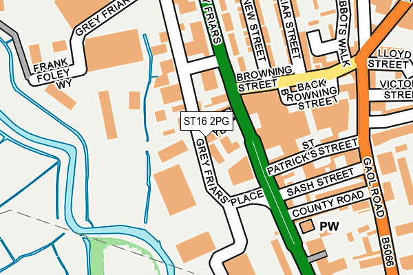ST16 2PG map - OS OpenMap – Local (Ordnance Survey) ST16 2PG map - OS OpenMap – Local (Ordnance Survey)