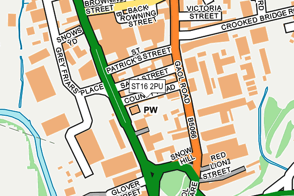 ST16 2PU map - OS OpenMap – Local (Ordnance Survey) ST16 2PU map - OS OpenMap – Local (Ordnance Survey)