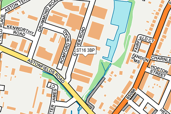 ST16 3BP map - OS OpenMap – Local (Ordnance Survey) ST16 3BP map - OS OpenMap – Local (Ordnance Survey)