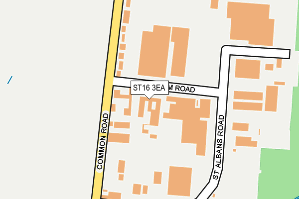 ST16 3EA map - OS OpenMap – Local (Ordnance Survey) ST16 3EA map - OS OpenMap – Local (Ordnance Survey)