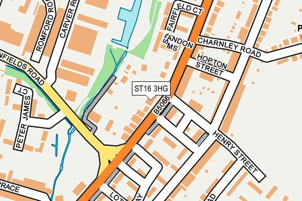 ST16 3HG map - OS OpenMap – Local (Ordnance Survey) ST16 3HG map - OS OpenMap – Local (Ordnance Survey)