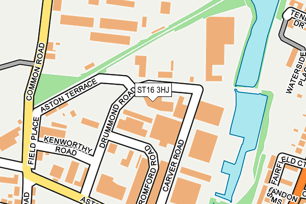 ST16 3HJ map - OS OpenMap – Local (Ordnance Survey) ST16 3HJ map - OS OpenMap – Local (Ordnance Survey)